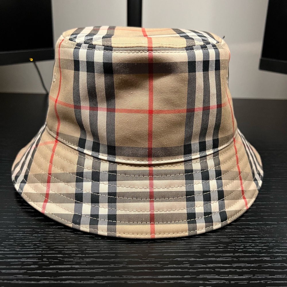 SOLD Burberry Vintage Check Bucket Hat Designer Cap